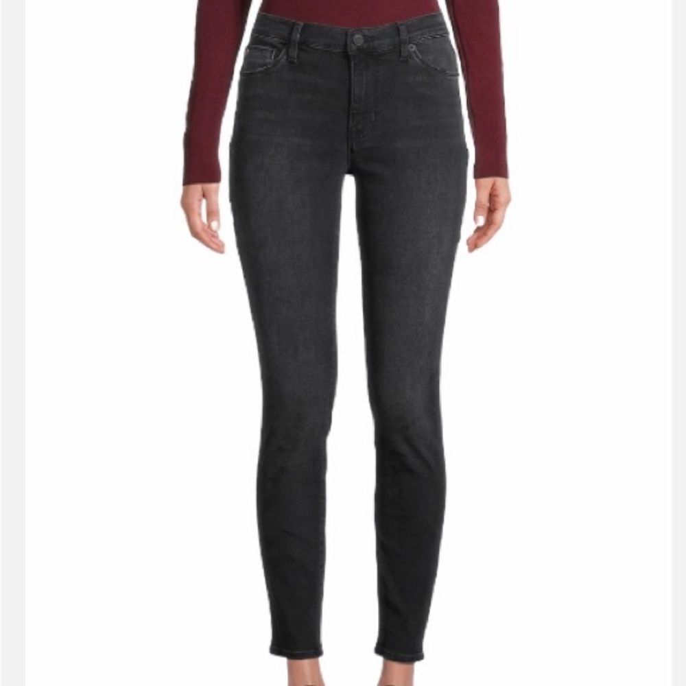 Hudson Holly Skinny Jean Black High Rise Womens 30